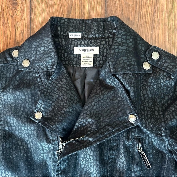 Vertigo Paris Black Jacket Zippered Pockets - size XS - Picture 4 of 6